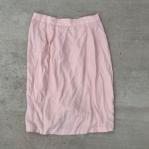 Pastel pink midi skirt size large